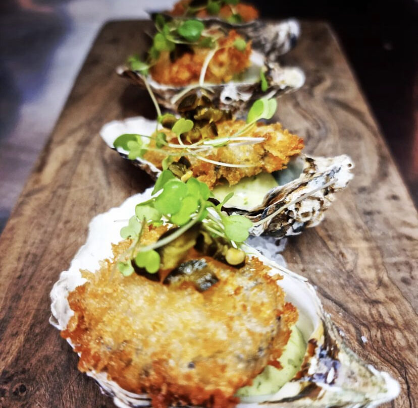 Crispy oysters